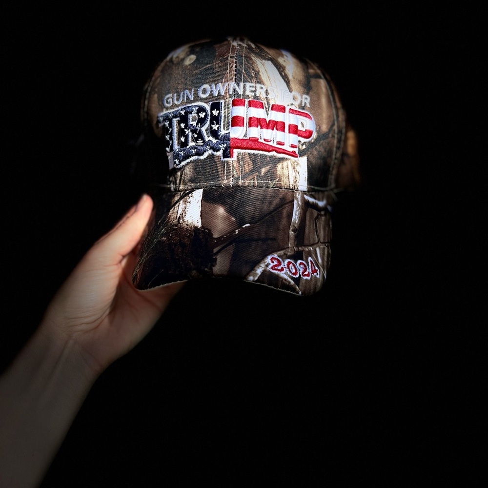Camo Gun Owners for Trump 2024 hat - Picture 5 of 5